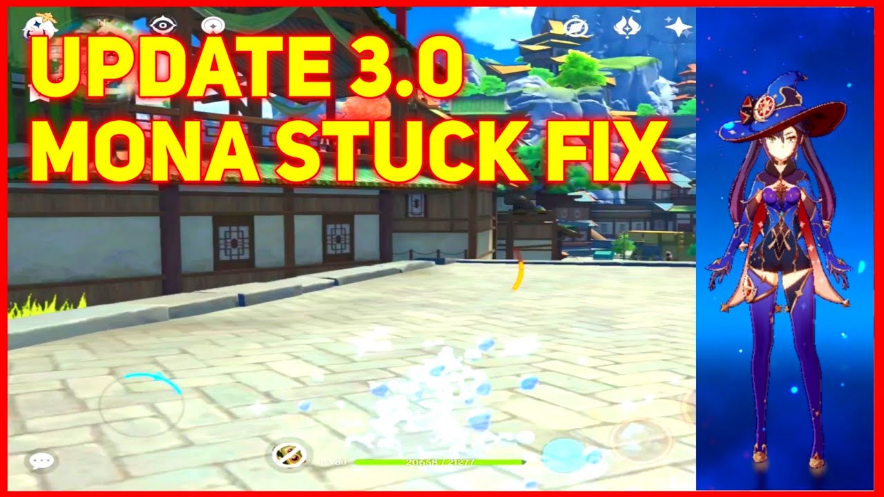Mona  and all  characters fixed sprinting meta !! character can move without stuck (update 3.0)