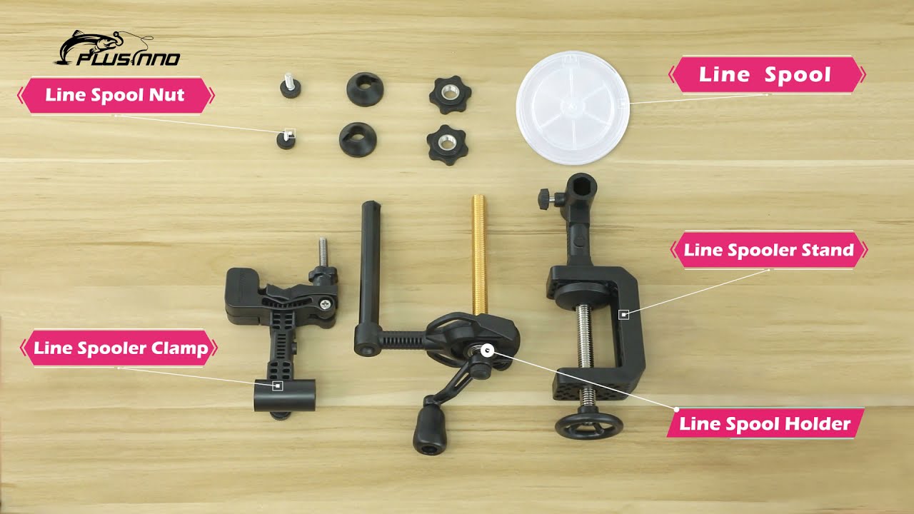 How to use the PLUSINNO fishing line spooler?