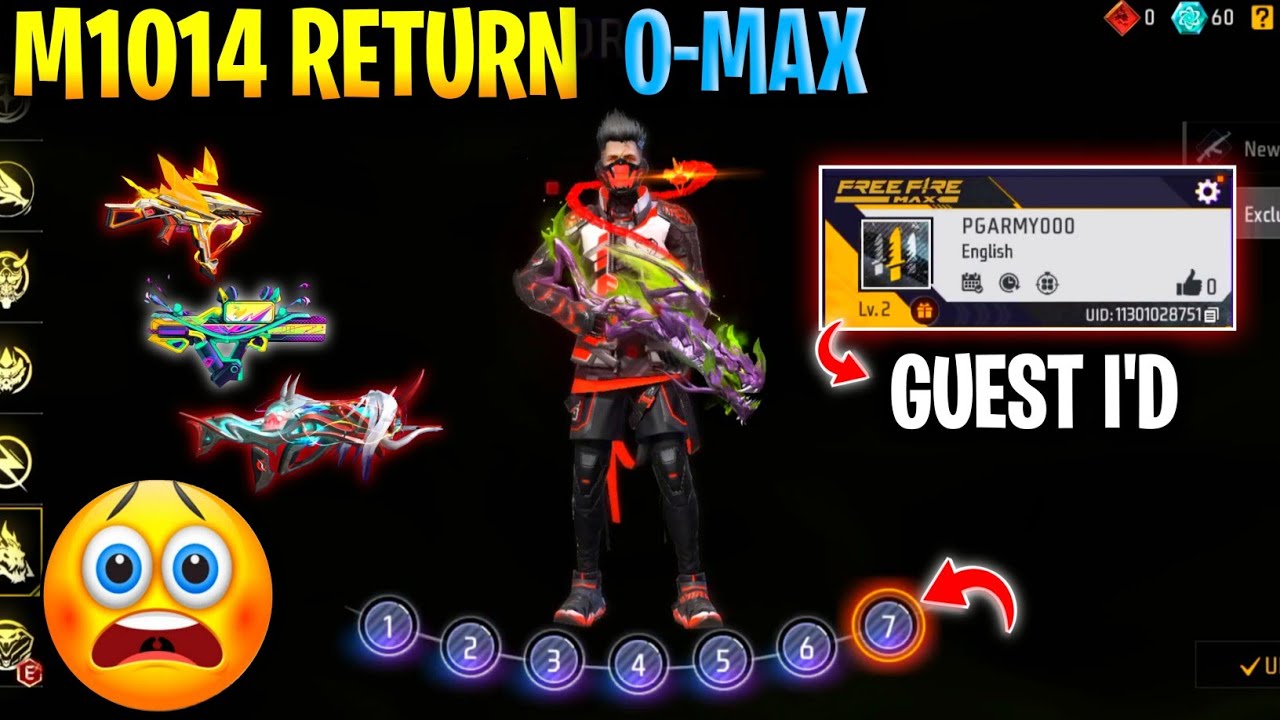 1 Lvl I'd All Evo Gun Fully Upgraded 0-Max 🤑 | New Evo Vault Green Flame Draco M1014 Return 😨