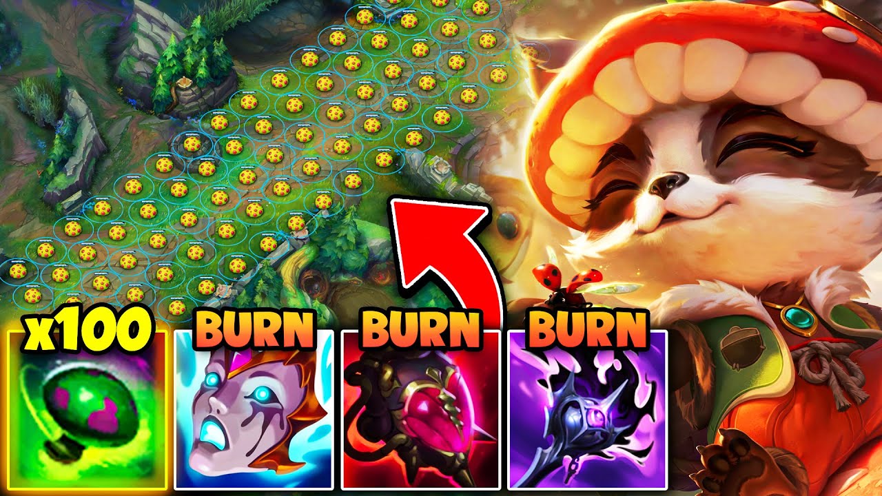 Teemo but I spend the whole game placing Shrooms... (TRIPLE BURN)
