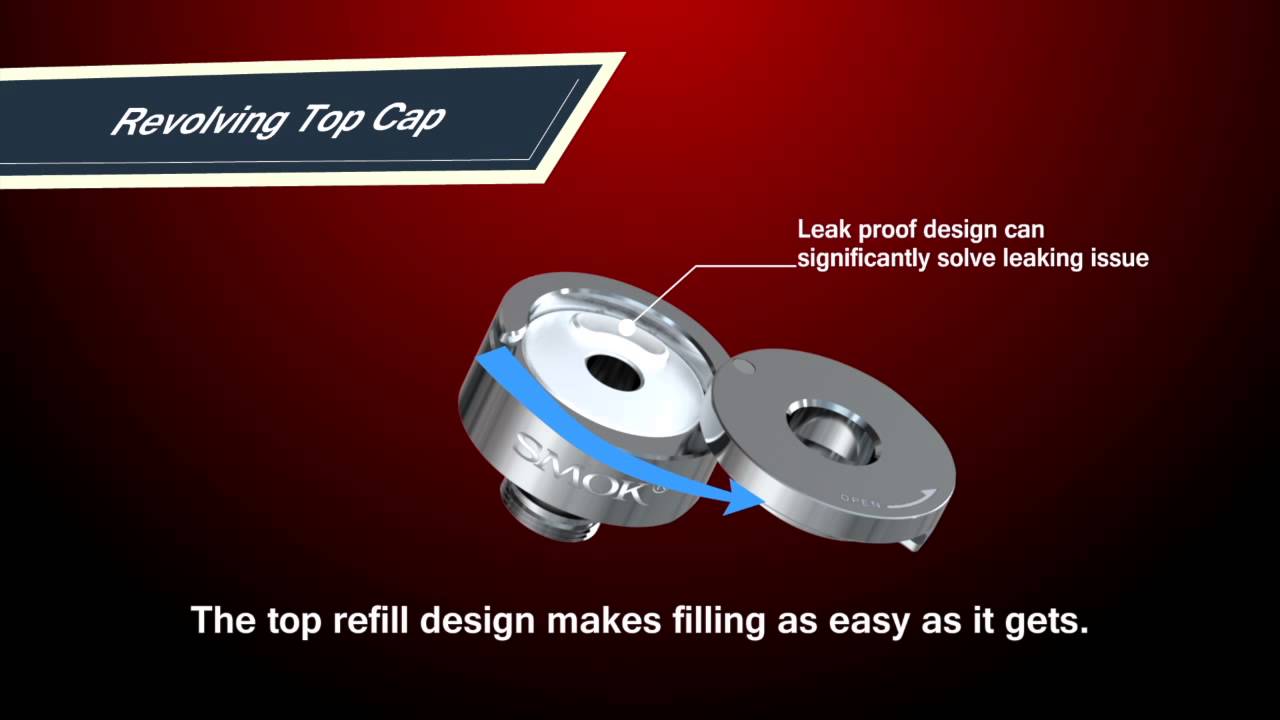 SMOK TFV4 Top Refilling Subohm Tank with Quadruple Coil and RBA Head