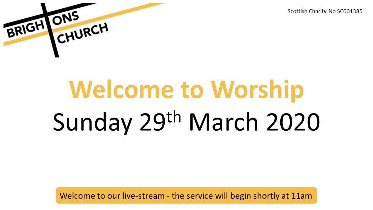 Worship, Sunday 29th March 2020 - Brightons Parish Church
