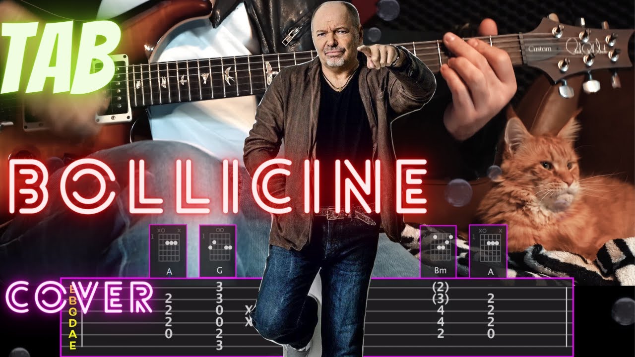 Bollicine Cover con Tab Tutorial e Accordi Chitarra - Vasco Rossi