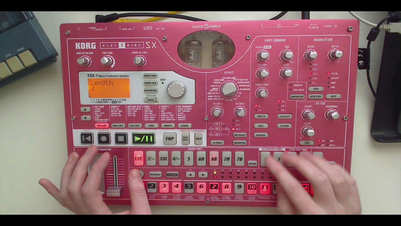 Korg Electribe ESX-1 Tutorial (Part 3) - Keyboard Parts