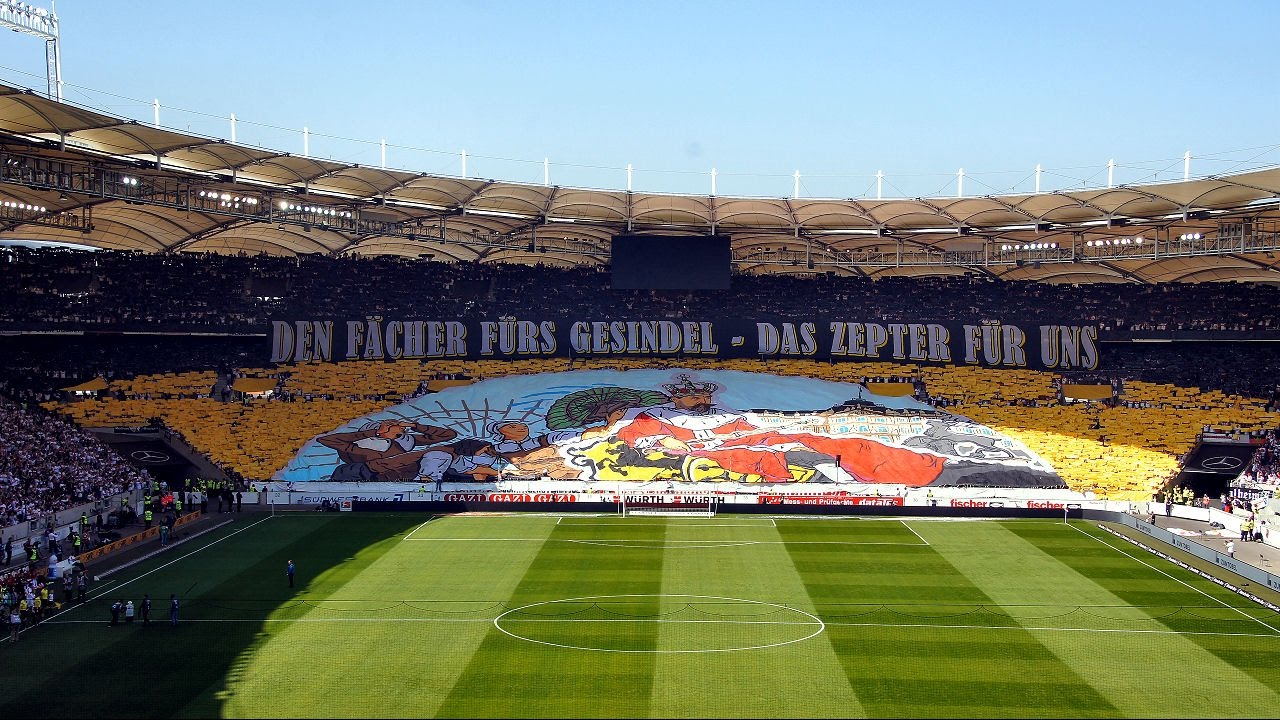 Derbychoreo! VfB Stuttgart - Karlsruher SC / VfB - KSC 16/17 Ultras CannstatterKurveTV