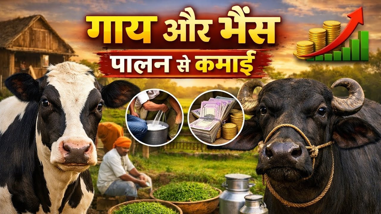  गाय भैंस पालने की?हमारे नोहरे में कैसे करते हैं गायों की खातेदार !! कितना दूध देती है हमारी ??