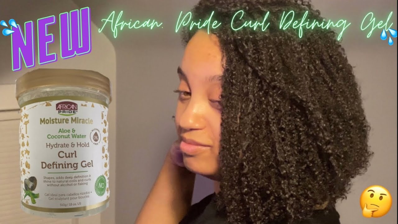 💦*NEW* African Pride Moisture Miracle Curl Defining Gel💦Wash Day Routine Part 2|Wash n Go|🎉GIVEAWAY🎉