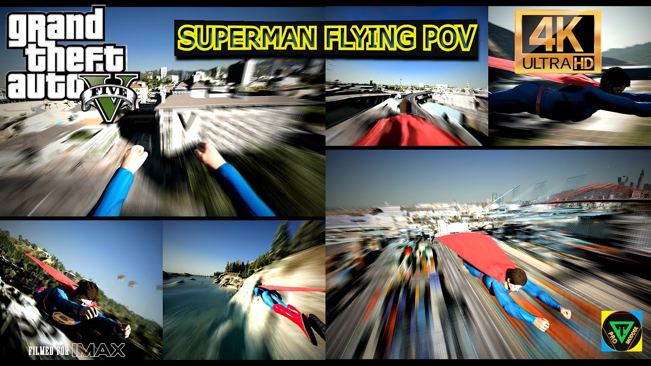 Superman: The ULTIMATE Flight Experience (4K | IMAX | POV & Beyond!)#vr #gta5 #superman #4k #imax