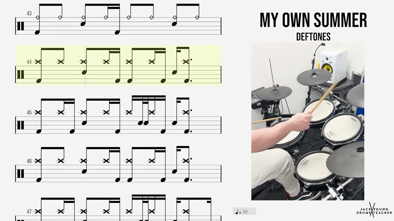 How to Play 🥁 - My Own Summer - Deftones