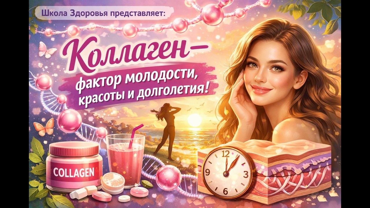 Коллаген - Фактор молодости, красоты и долголетия-Эфир с дипломированным нутрициологом Юлией Жуковой