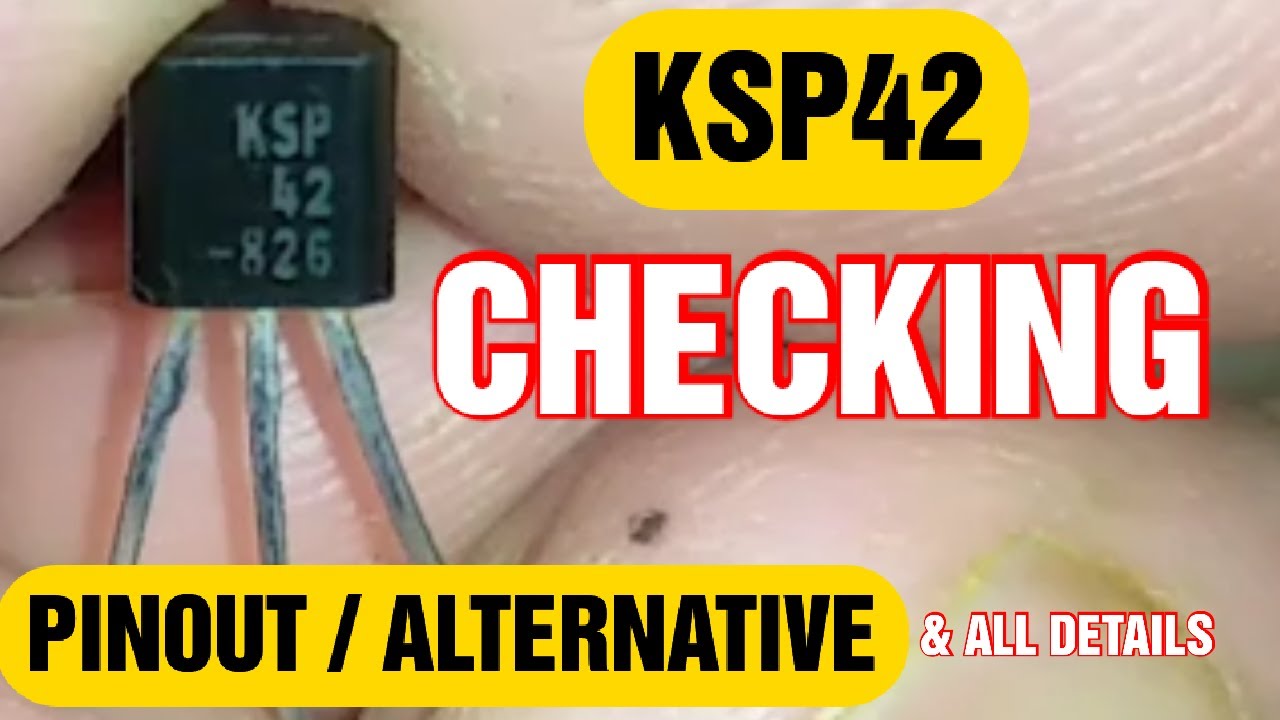 how to check KSP42 transistor l ksp42 transistor checking l test ksp42 transistor l Pinout