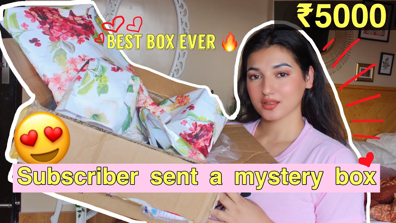 I paid a SUBSCRIBER ₹ 5000 to make me a MYSTERY BOX | she took my heart | mystery box challenge