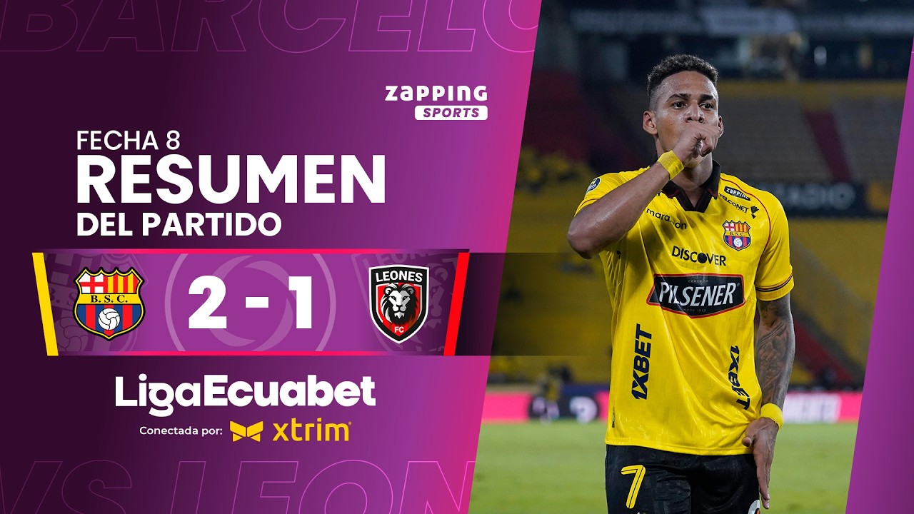 Barcelona SC 2 - 1 Leones FC / Fecha 8 / Liga Ecuabet conectada por Xtrim 2026