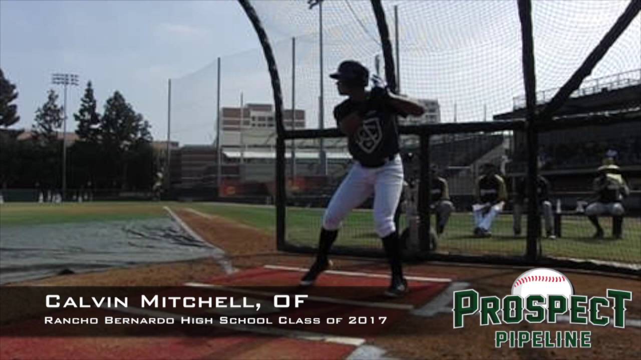 Calvin Mitchell, OF, Rancho Bernardo High School, Swing Mechanics at 200 FPS
