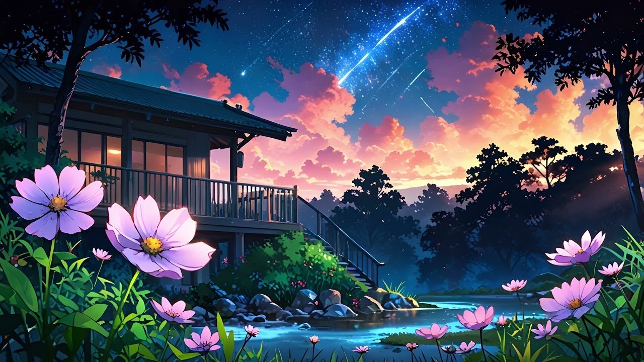 Anime Cozy Patio | Lofi Chill Beats
