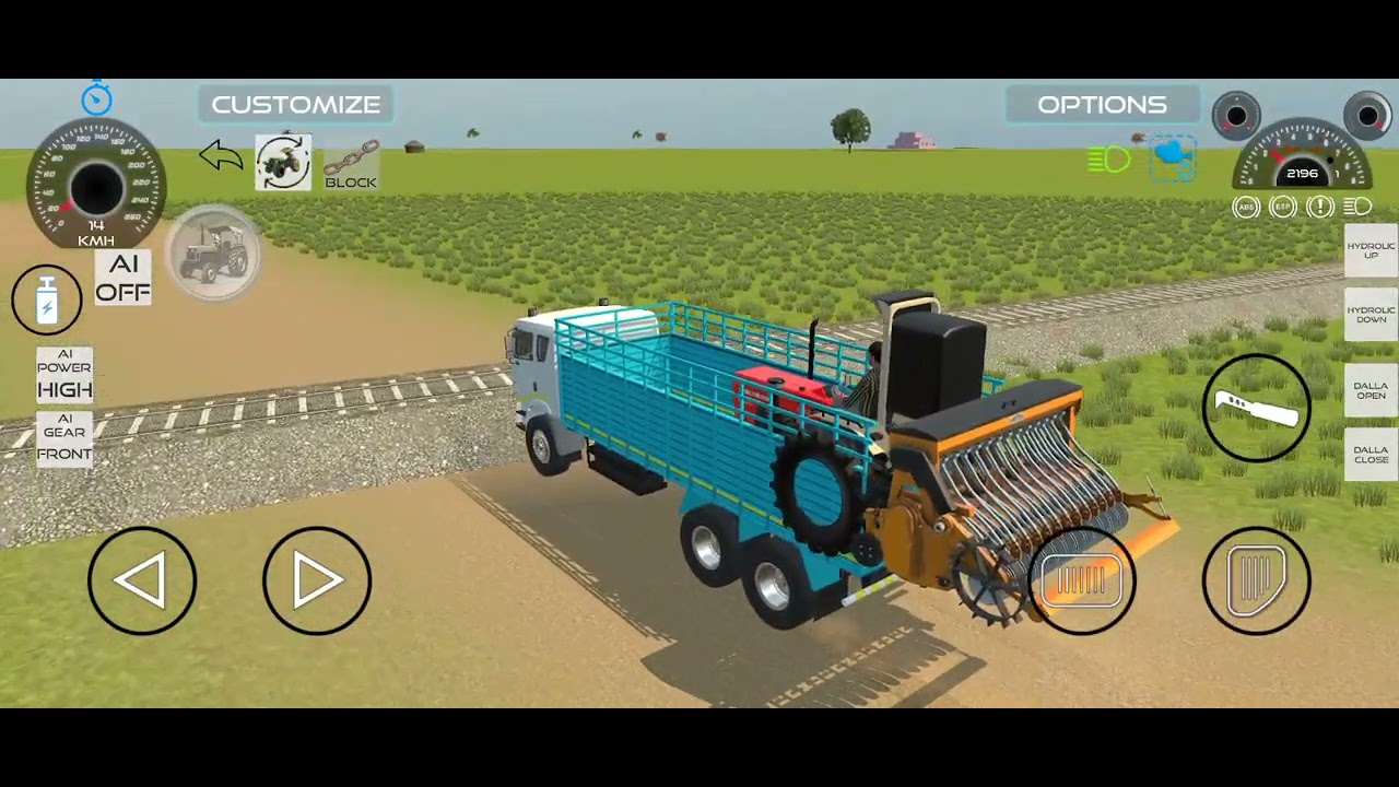 Track v/s tractor loding game 🎮