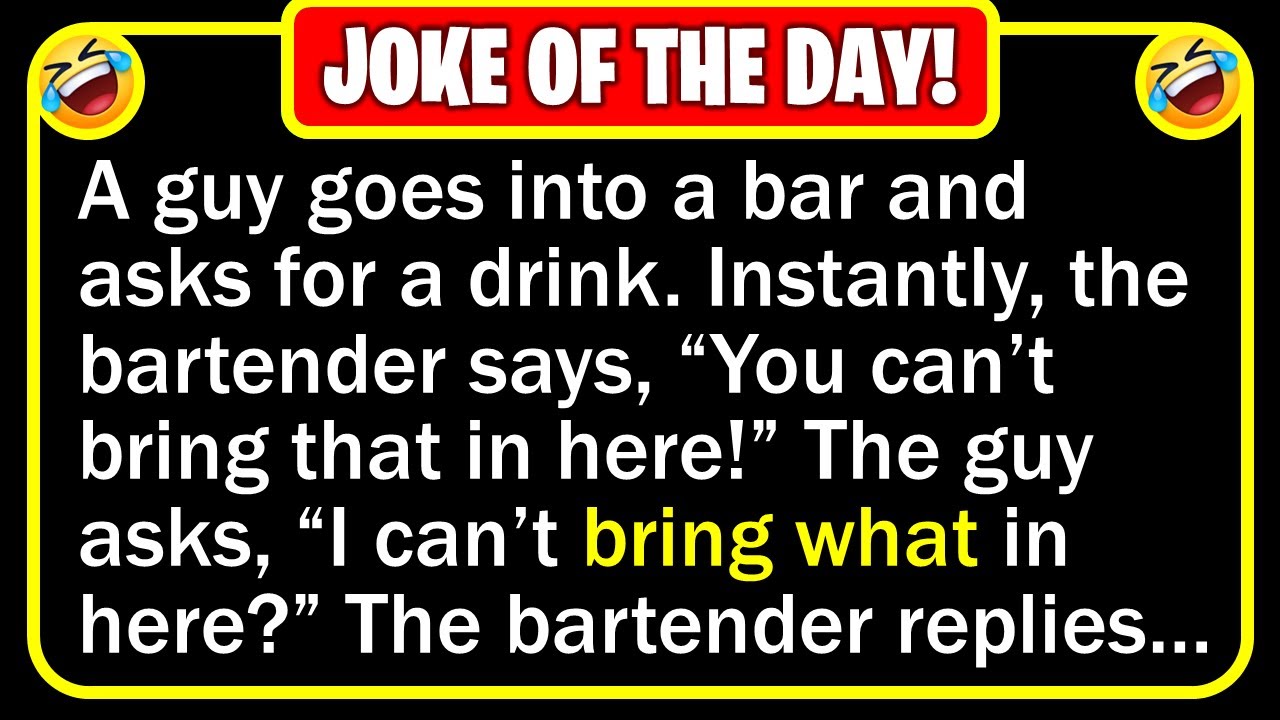 🤣 BEST JOKE OF THE DAY! - A guy goes into a bar and asks for a drink... | Funny Daily Jokes