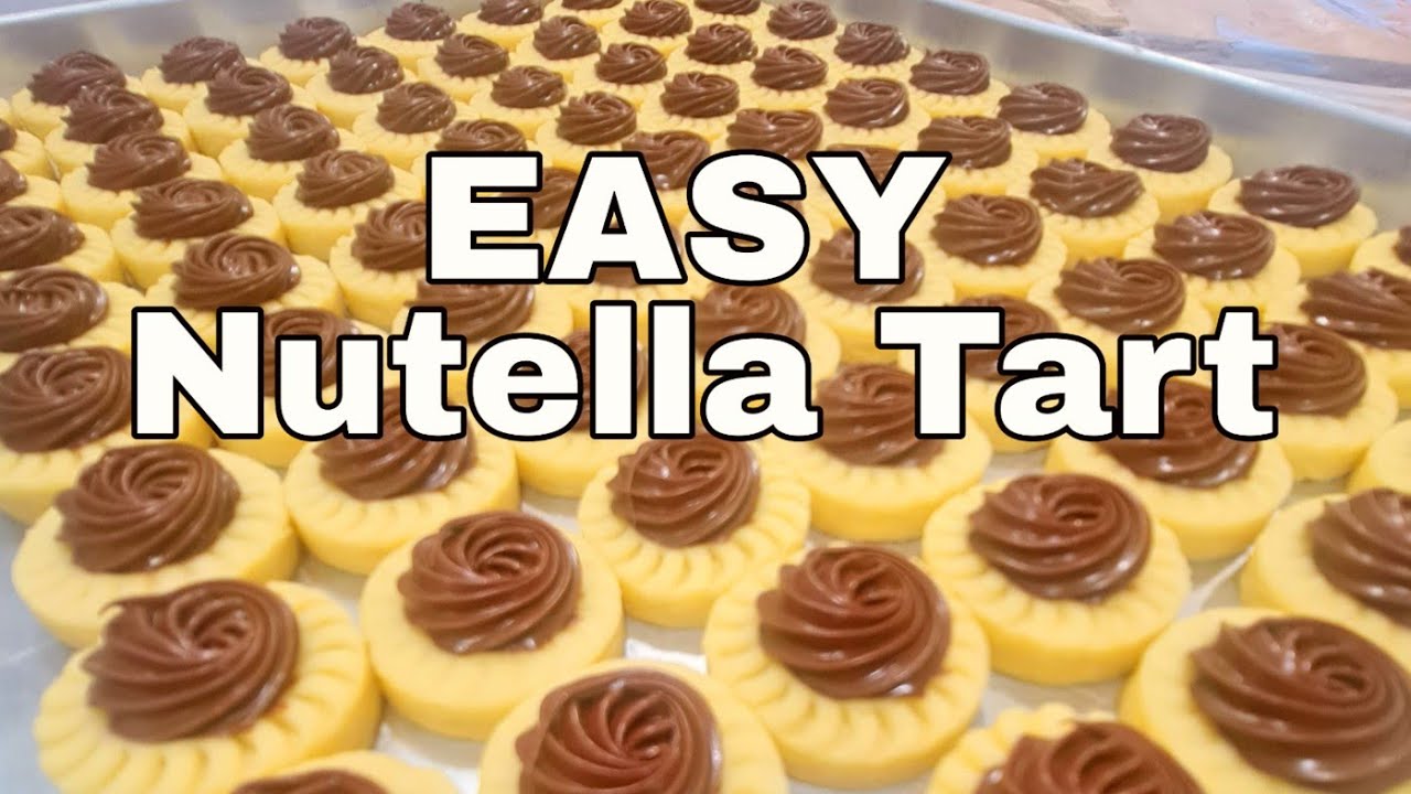Easy Nutella Tart Recipe- Only 5 Ingredients! No Mixer needed!