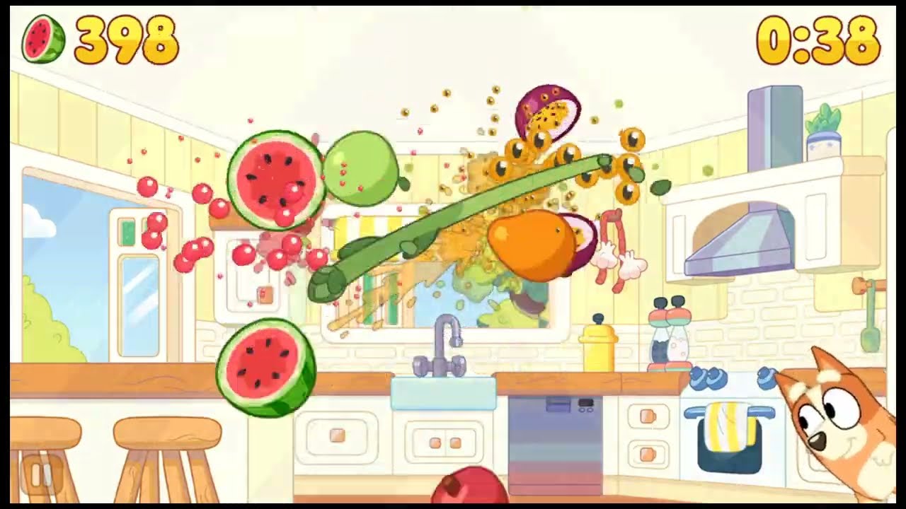 Bluey X Fruit Ninja,  Bluey's Kitchen