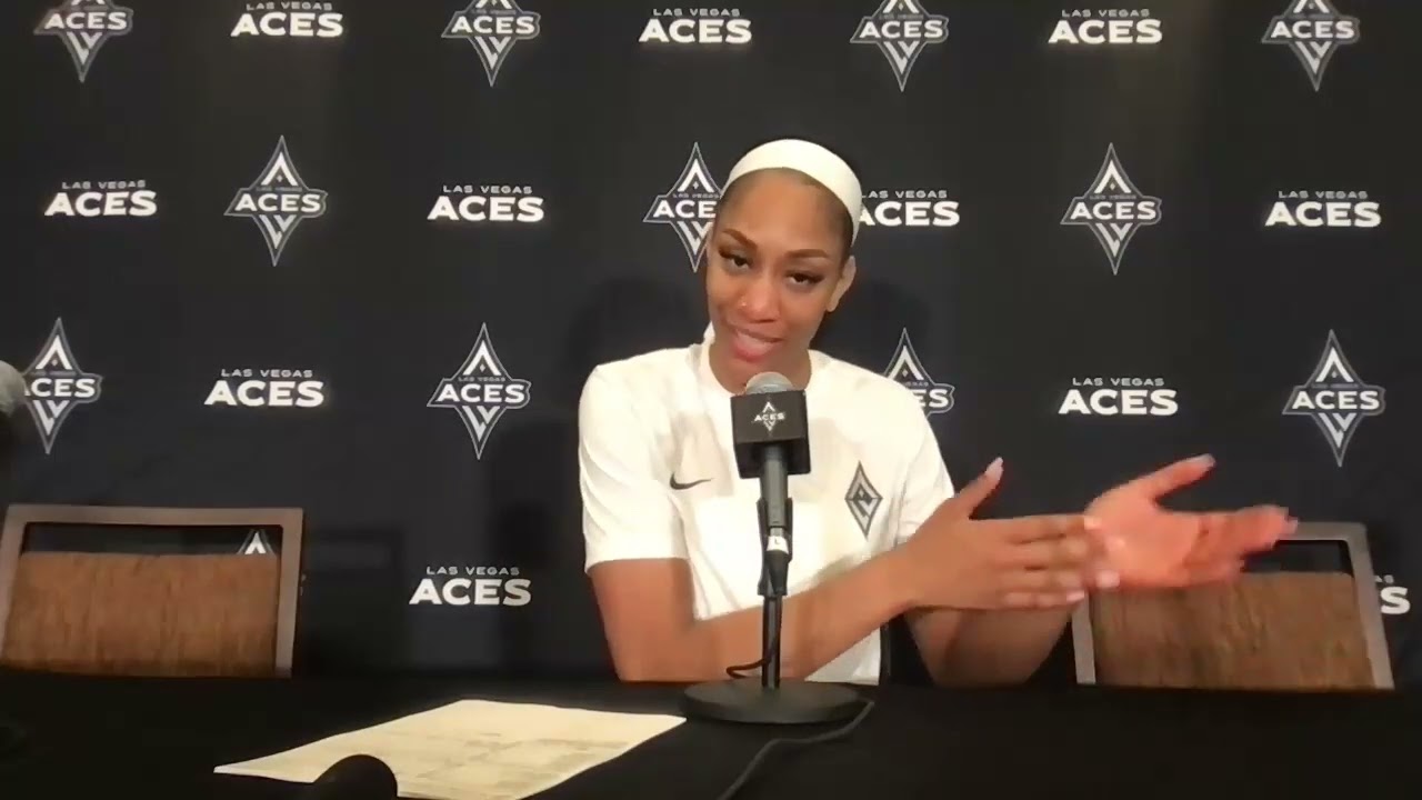 Las Vegas Aces Post Game Media with A'ja Wilson, Jackie Young and Becky Hammon