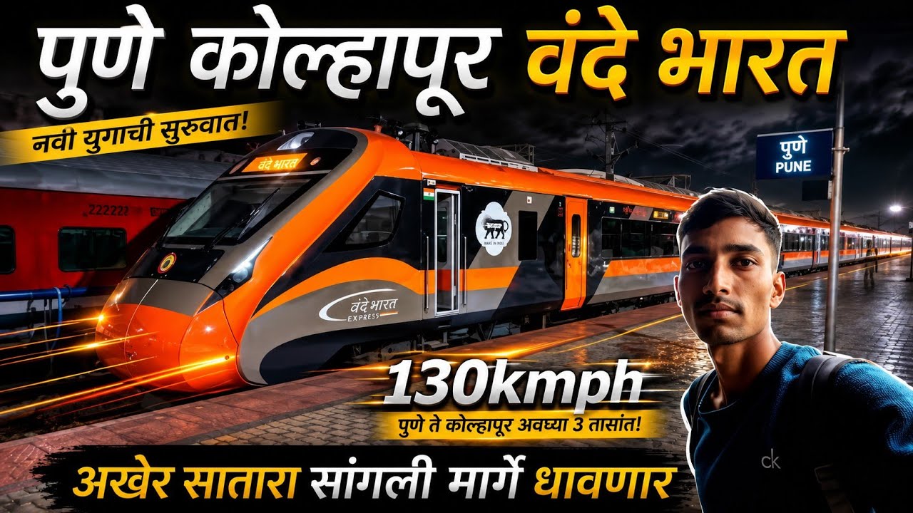 Pune To Kolhapur Vande Bharat Train Journey #vandebharatexpress