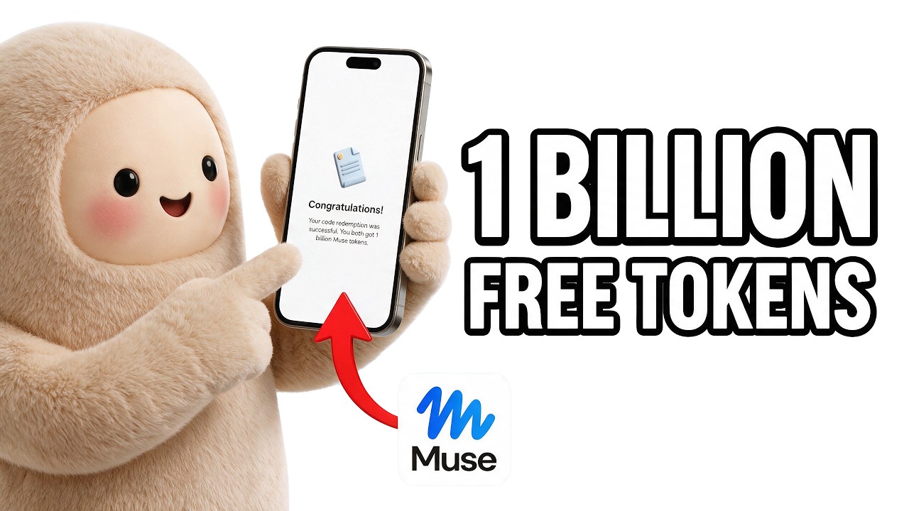 How To Get 1 Billion tokens in Muse AI (Working Code)