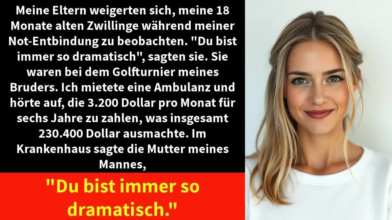 Meine Eltern weigerten sich, meine 18 Monate alten Zwillinge während meiner Not Entbindung zu