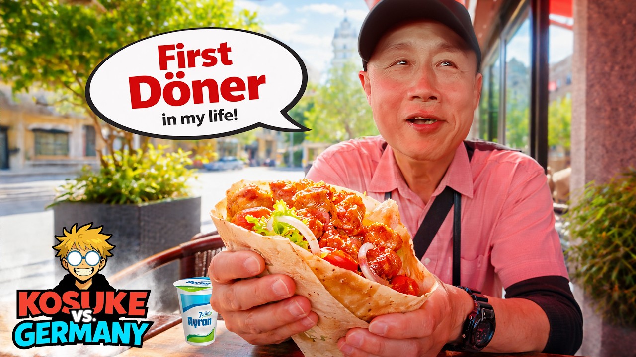 Japanese Guy Tries Döner for the First Time! | Kosuke vs. Germany