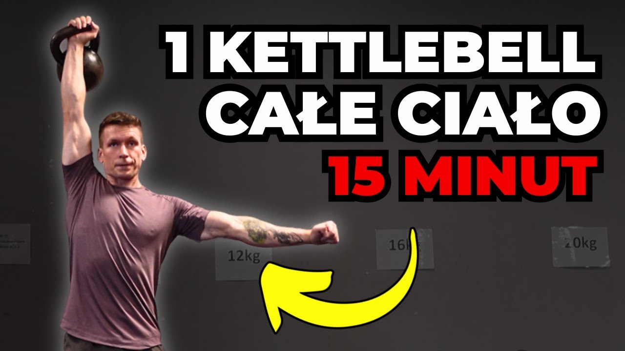 Całe ciało w 15 minut - EKSPRESOWY trening z jednym kettlebell!