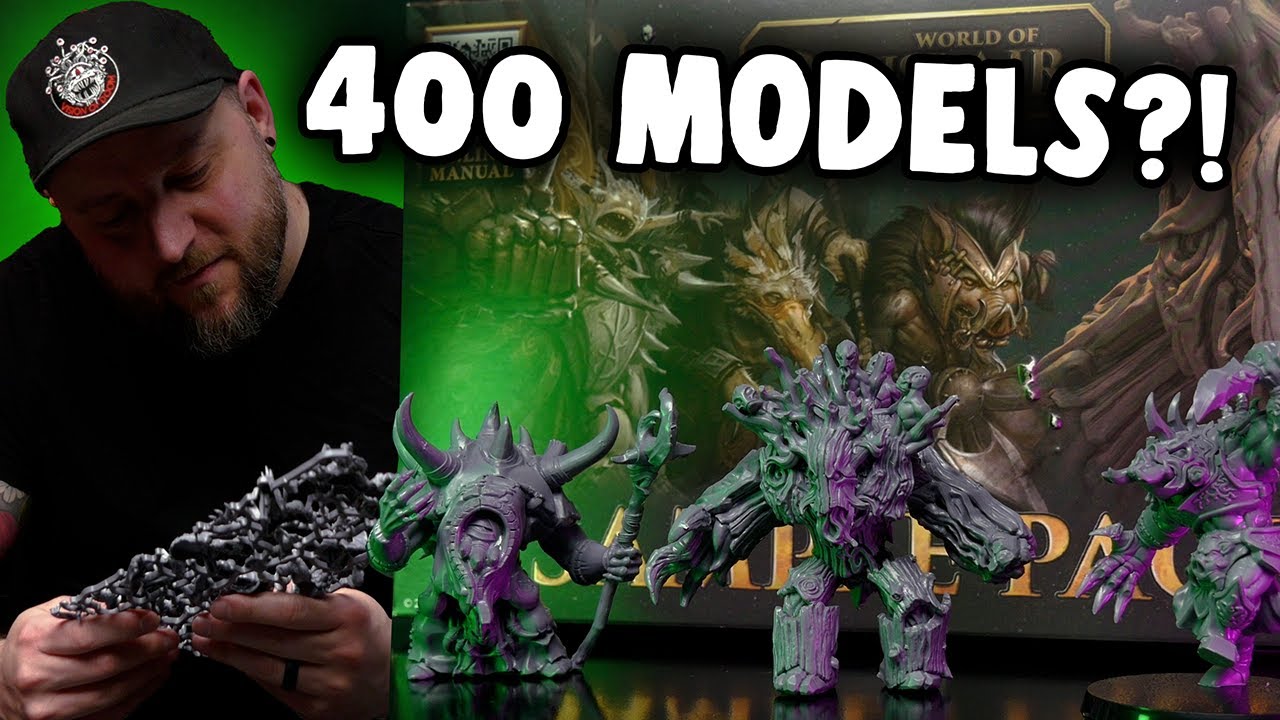 Checking out models from the new Dungeons & Lasers Kickstarter World of Deuslair 5E
