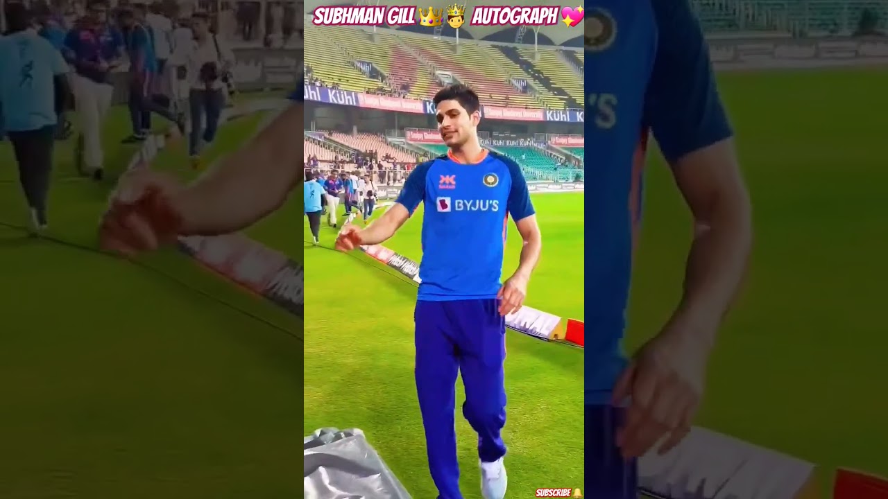 Shubhman Gill Autograph ✍️| Shubhman Gill | The Prince Of Indian Cricket 👑🤴