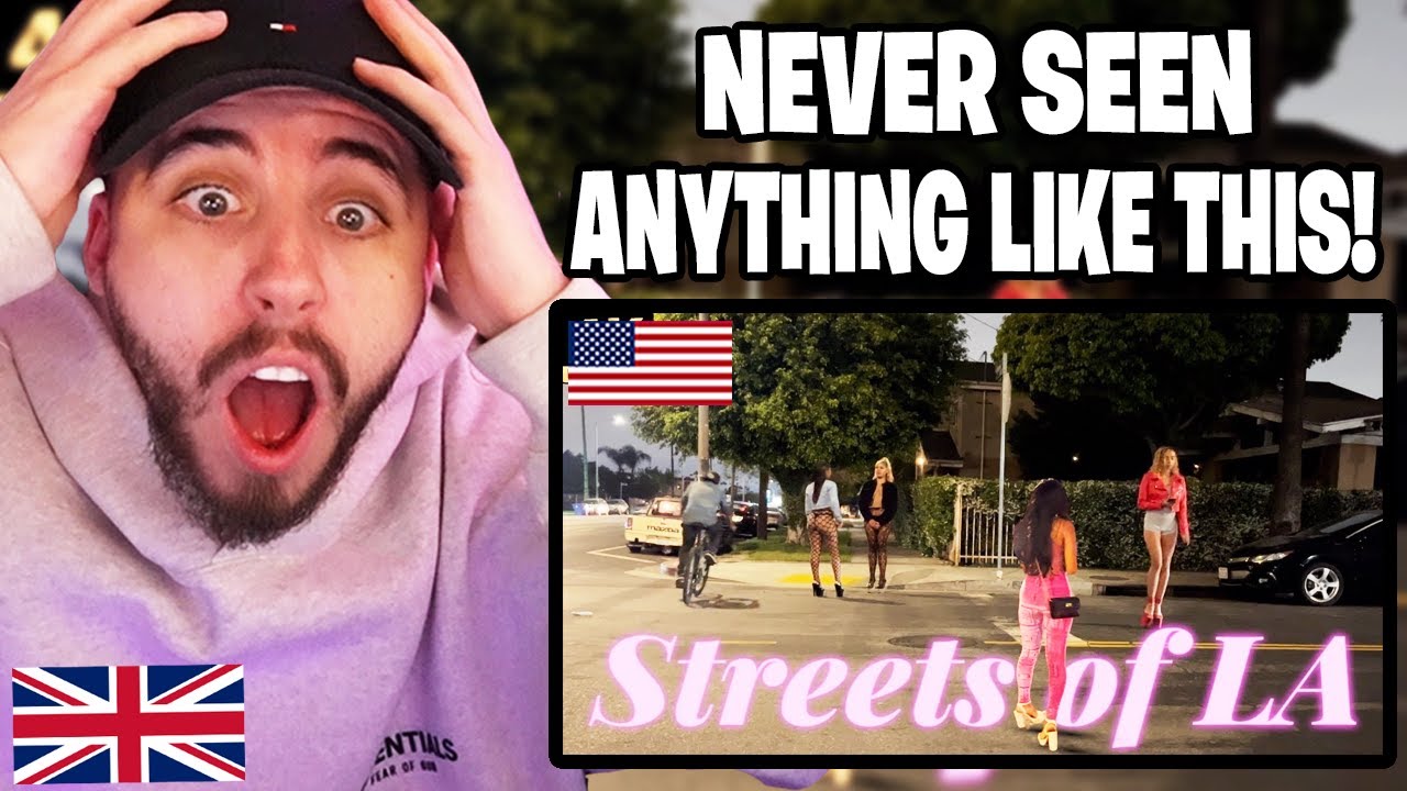 Brit Reacts to The Streets of LA at Night - Figueroa Street | Los Angeles, California