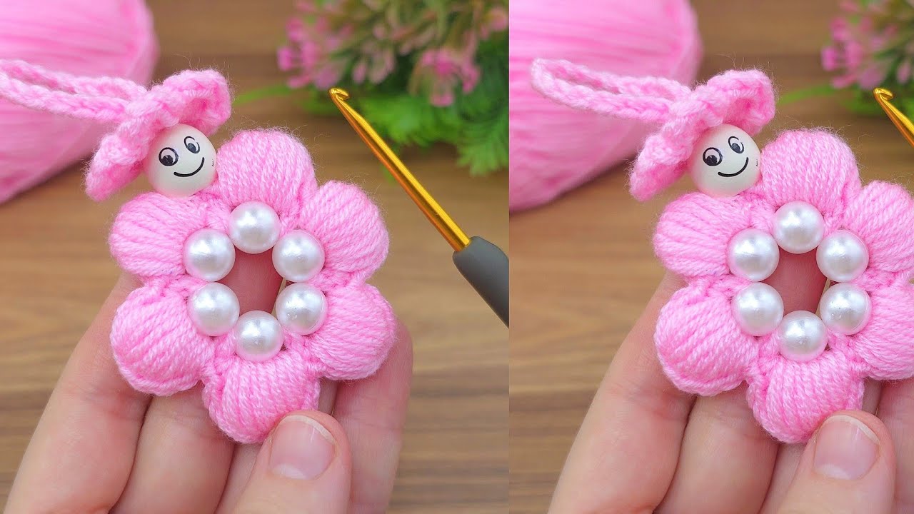 New model ♡☆ cute crochet keychain model easy narrative #crochet #DIY #reycle