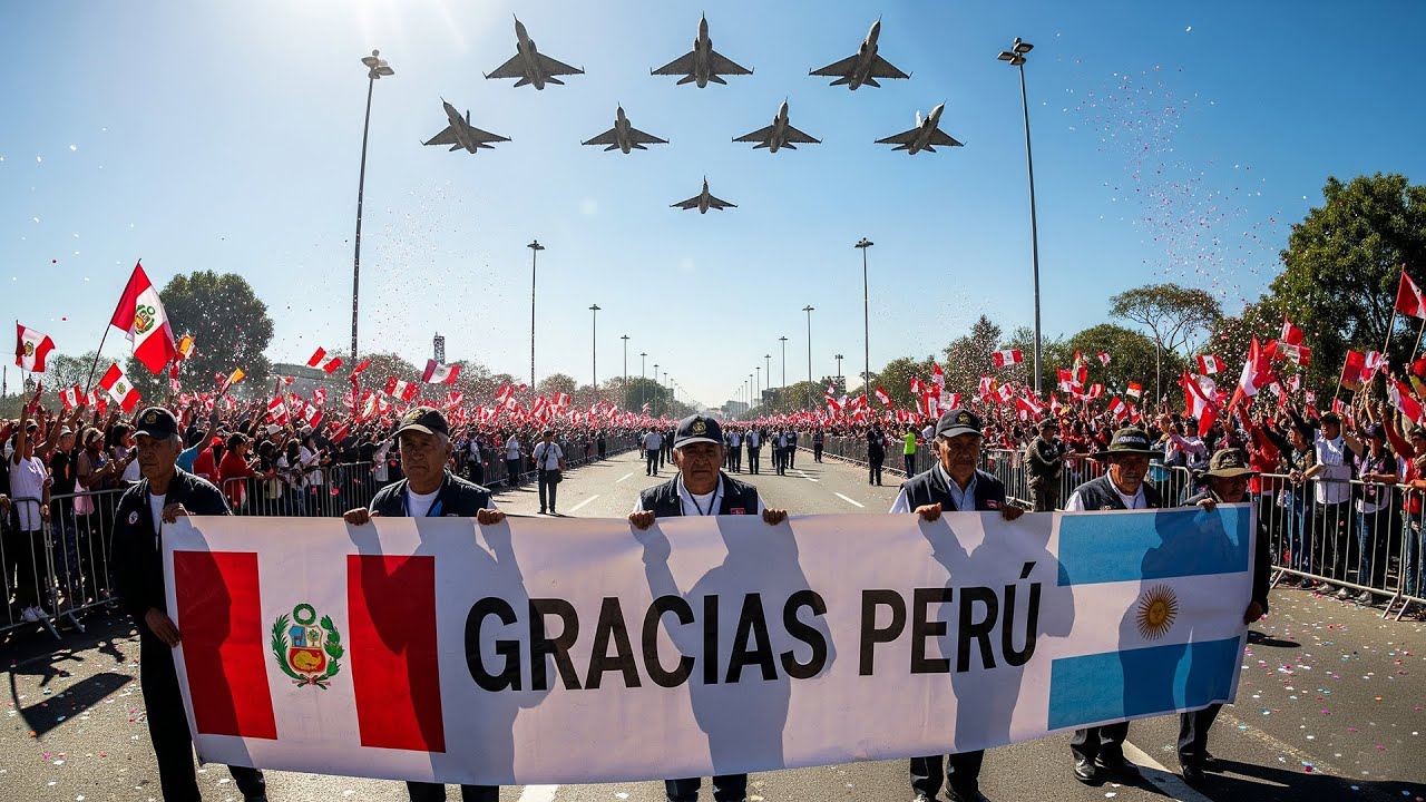 ARGENTINA EMOCIONA A TODO EL PERÚ CON SU DESFILE EN LIMA 🇵🇪❤️🇦🇷 FIESTAS PATRIAS