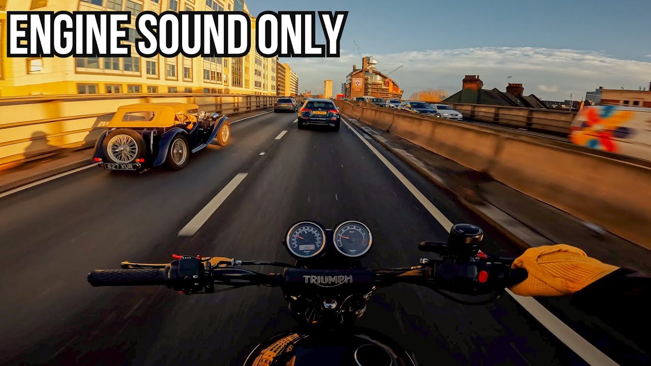 Winter Sunset Cruise | TRIUMPH SCRAMBLER 900 | POV RAW SOUND [4K]