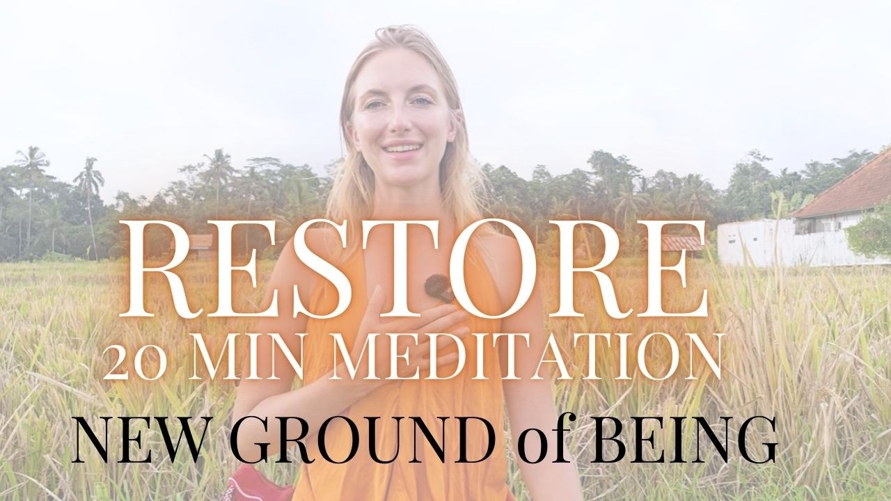RESTORE | 20 MIN MEDITATION | Reach for new Ground | Anchor Root Resource