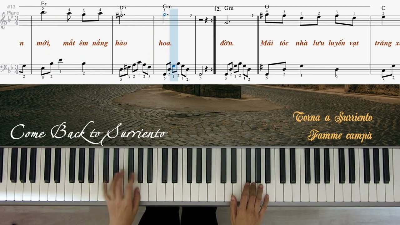 TRỞ VỀ MÁI NHÀ XƯA (Come back to Sorrento) | Piano solo | Beginner level | Linh Nhi