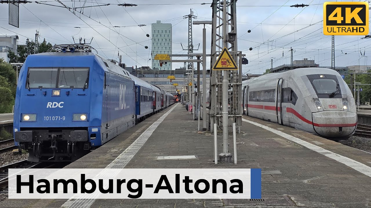 Hamburg-Altona 16.08.2025 - Morgenstimmung mit ICE, Nachtzügen, Regional- & S-Bahn-Verkehr