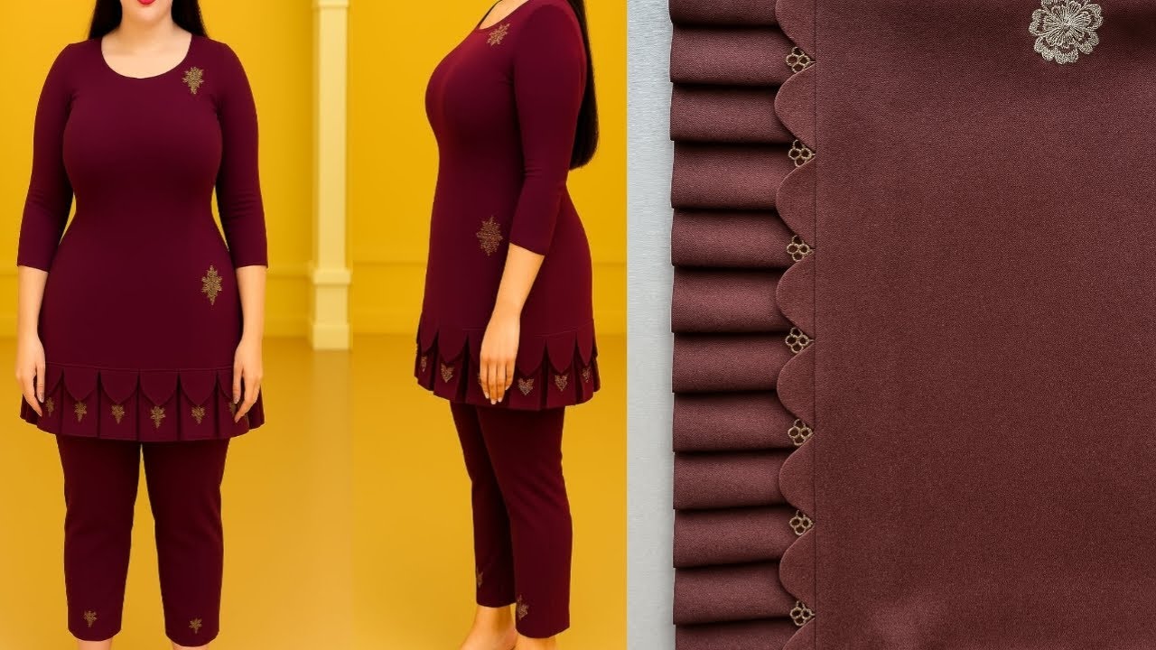 Latest Daman Design Cutting and Stitching | Trouser Design 2025 | dress design #freak2fr