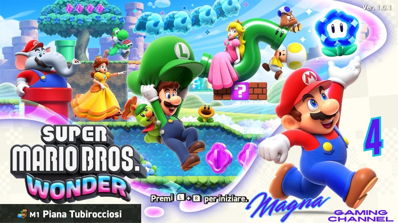 Super Mario Bros Wonder - M1 - Piana Tubirocciosi - Casa delle Spille sulla Piana Tubirocciosi