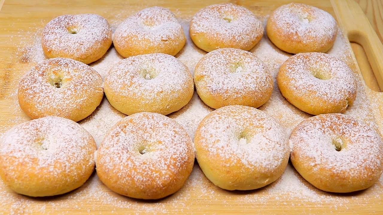 Творожные пончики в духовке! Никаких дрожжей и масла! Простой рецепт здоровья! # 55