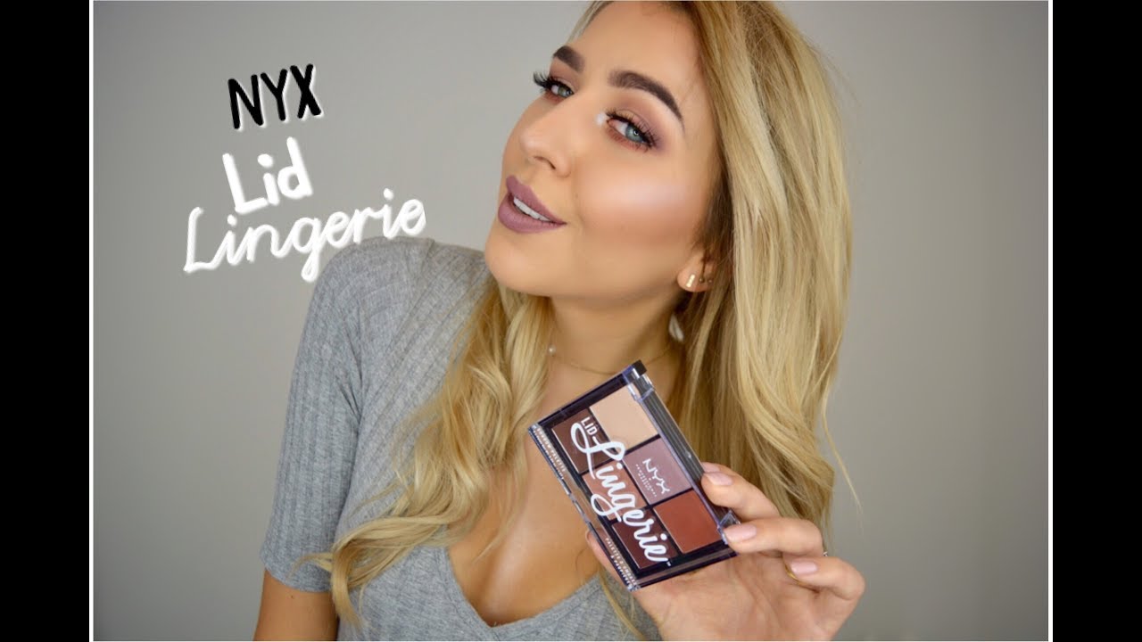 Review + Tutorial New NYX Lid Lingerie eyeshadow palette