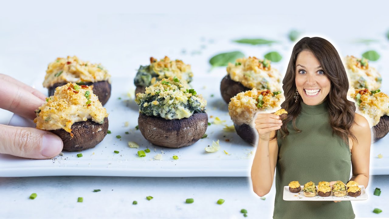 The BEST Stuffed Mushrooms - 2 Delicious Ways! (Low-Carb, Keto)