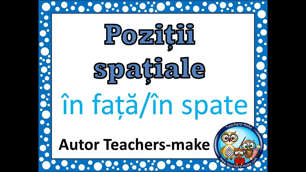 Poziții spațiale/față și spate/Psihomotricitate/Activitate pentru copii cu CES si prescolari