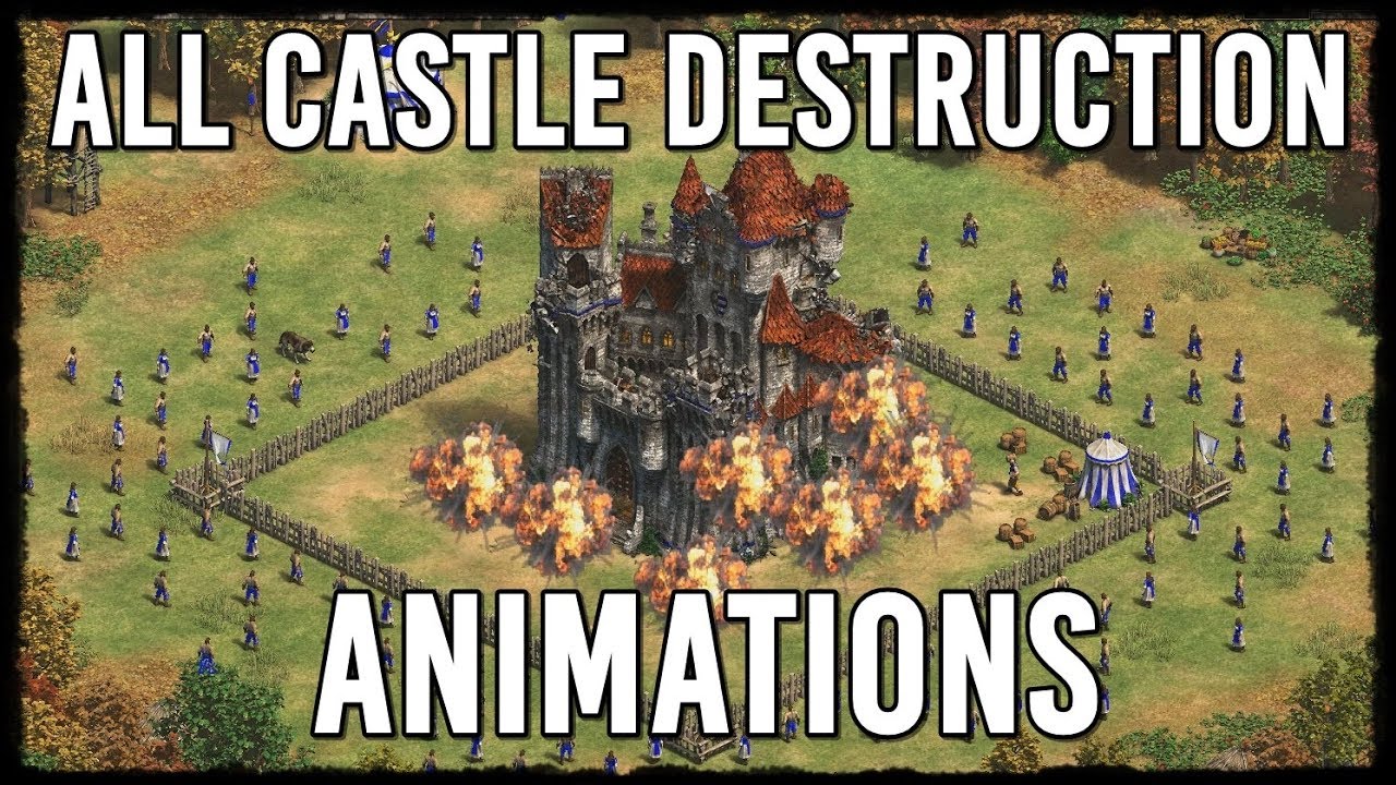 AoE2 DE: All Unique Castle Destruction Animations