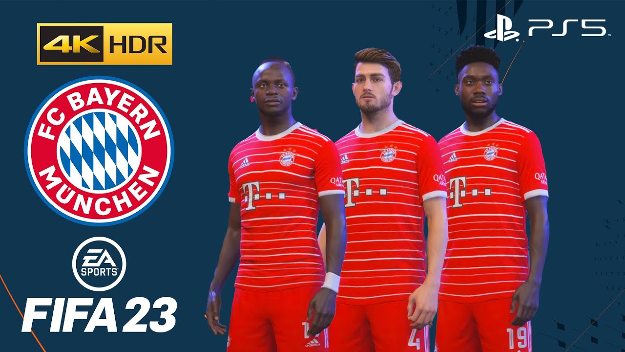 FIFA 23 on PS5 - FC BAYERN M&Uuml;NCHEN / MUNICH - PLAYER FACES AND RATINGS - 4K60FPS GAMEPLAY