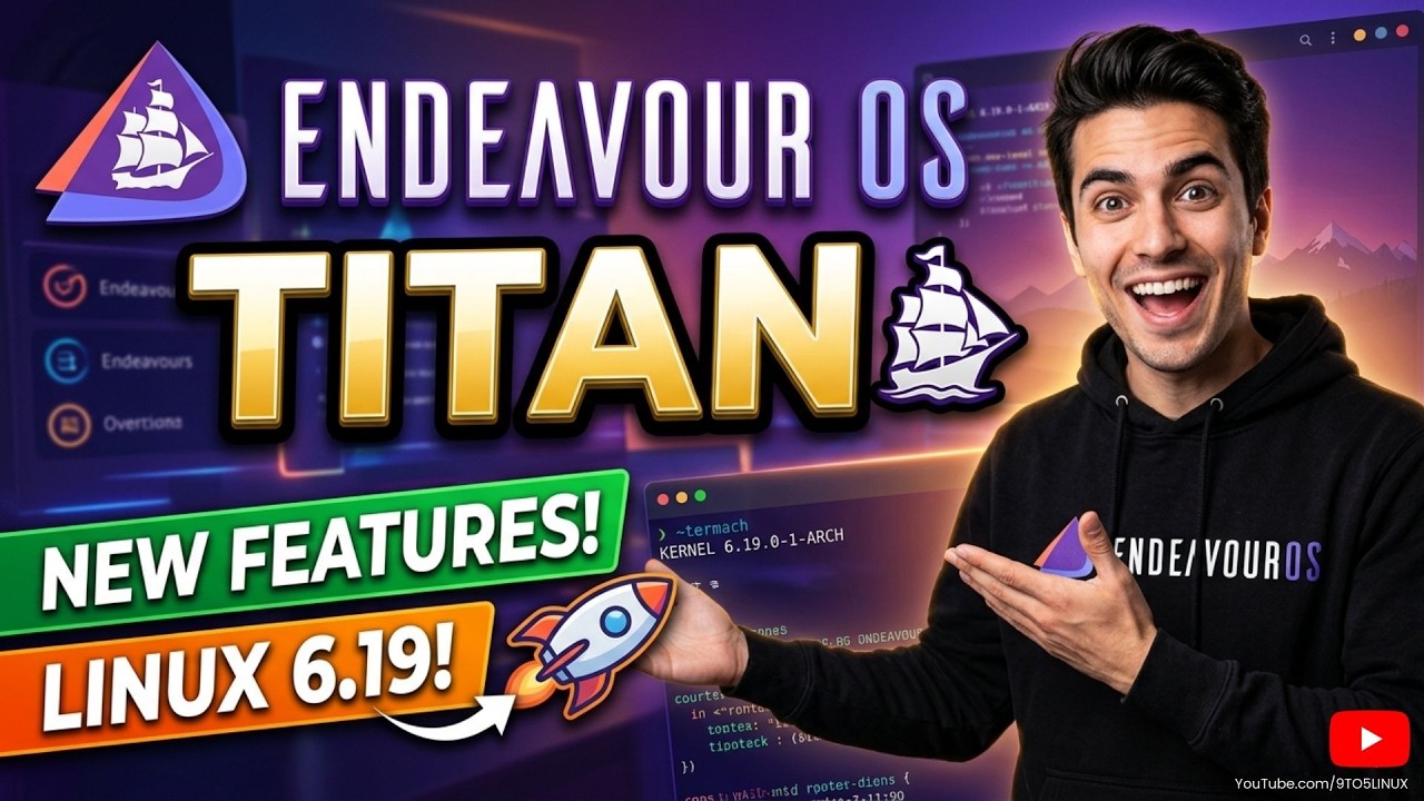 EndeavourOS Titan: Новые возможности и Linux 6.19!