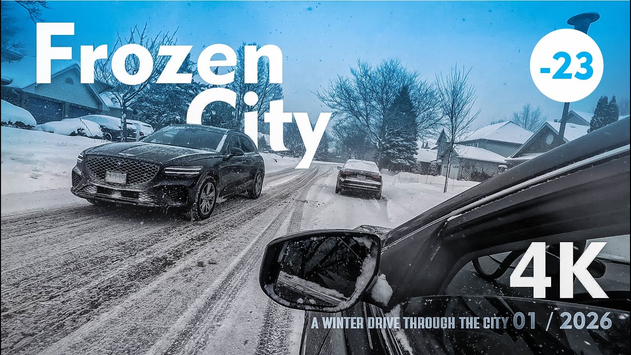 London On. Canada Today: Cold and Snowy Streets / January 2026