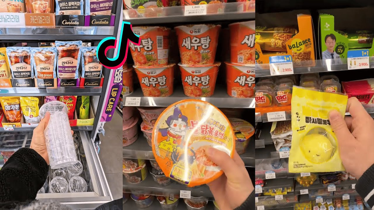 Late Night Korean Convenience Store TikTok Compilation 🌙🍜