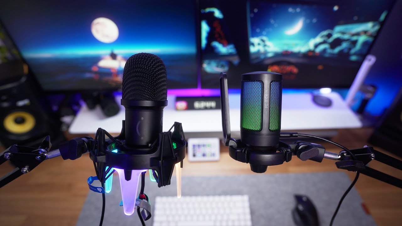 Лучший бюджетный микрофон с RGB-подсветкой | Обзор и сравнение FiFine K651 и FiFine A6T